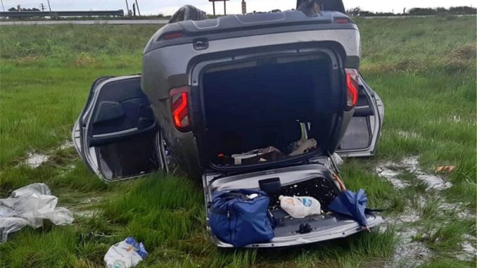 Ceibas: vuelco en la Autovía 14: una menor fue trasladada al hospital