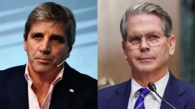 Luis Caputo viaja a Washington con parte del equipo económico para reunirse con Scott Bessent