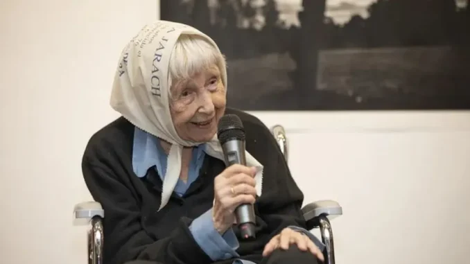 Murió Vera Jarach, símbolo de Madres de Plaza de Mayo y de la lucha por los derechos humanos