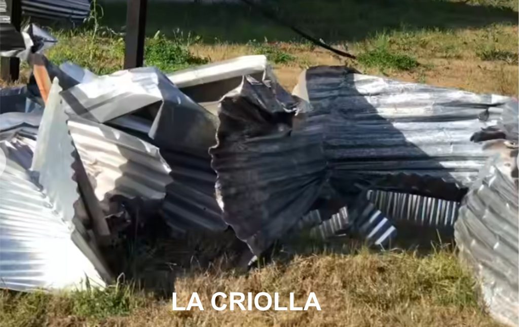 Tormenta provocó graves destrozos: una mujer murió en Osvaldo Magnasco